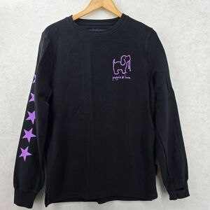 Puppy Love Starry Corduroy Crewneck Sweater Women's Size Medium